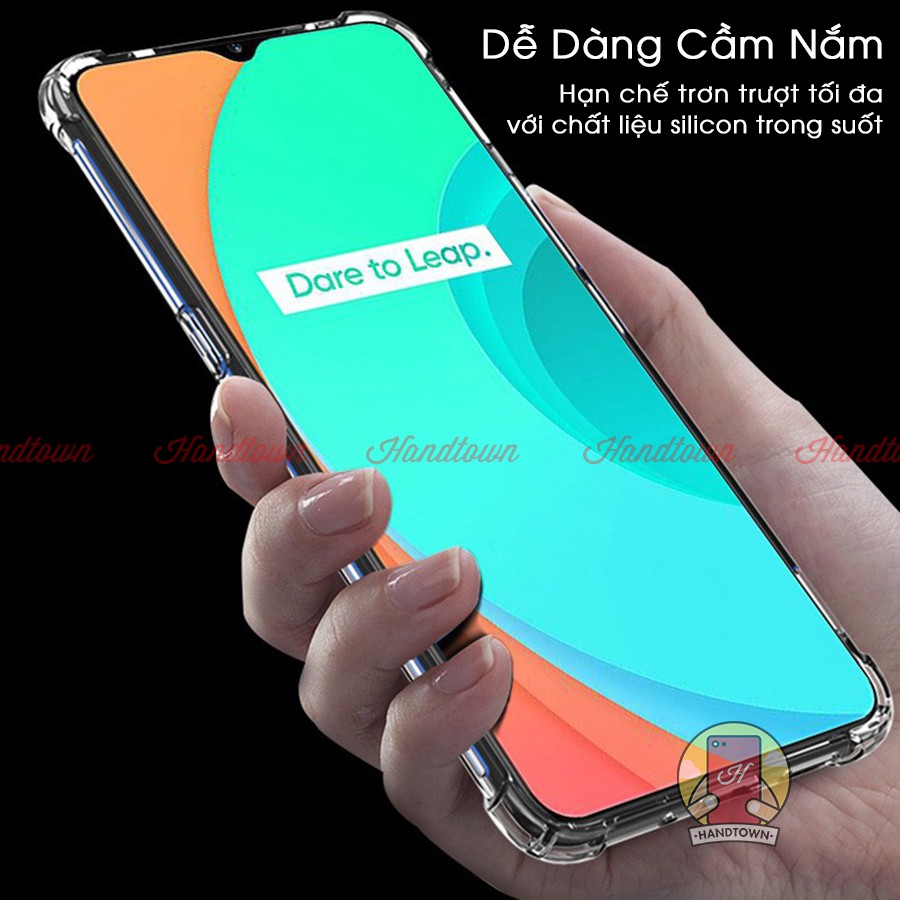 Ốp Lưng Realme C20 X Lite 3 F9 2 Pro C2 TPU Dẻo Trong Suốt Chống Sốc Cao Cấp Handtown