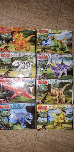 Lắp ráp NLego khủng long DinoWord rất đẹp