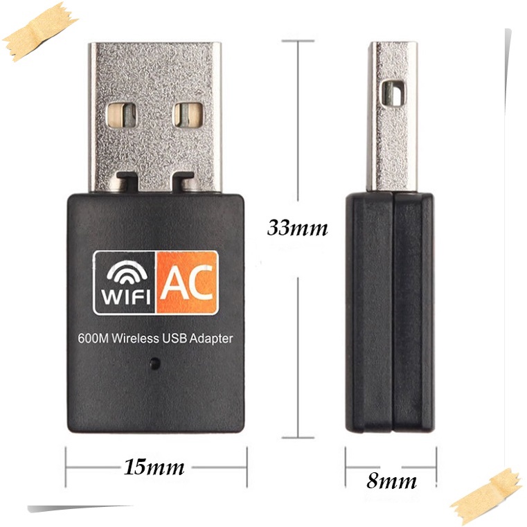 [BH 1 đổi 1] USB AC600 thu sóng WIFI 5G dùng cho máy tính | BigBuy360 - bigbuy360.vn