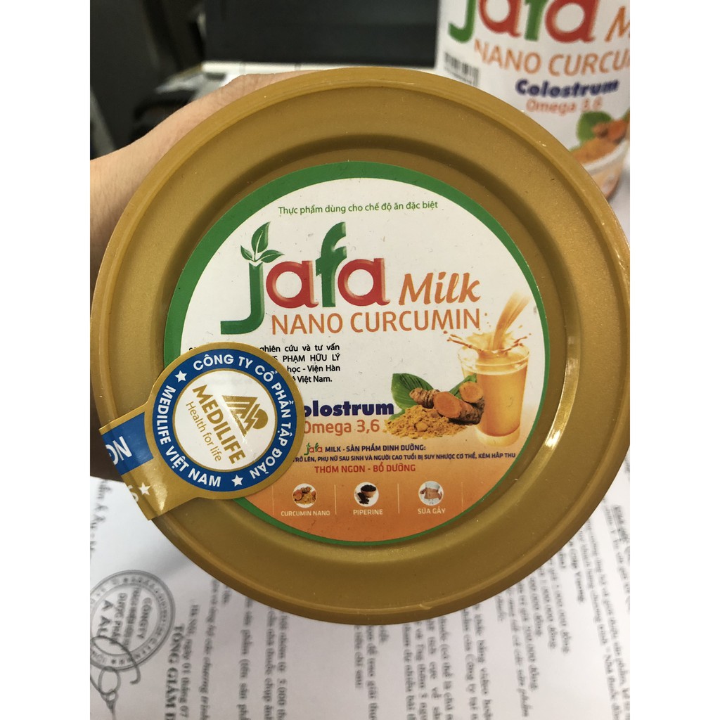 Sữa JaFa Milk Nano Curcumin Colostrum Omega 3,6 - Đẹp da, tốt cho phụ nữ sau sinh, người dạ dày | BigBuy360 - bigbuy360.vn