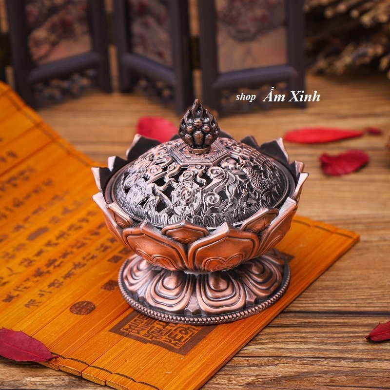 Lư Hương Xông Đốt Trầm Hương (Tặng Kèm 01 Hộp Trầm Nụ)