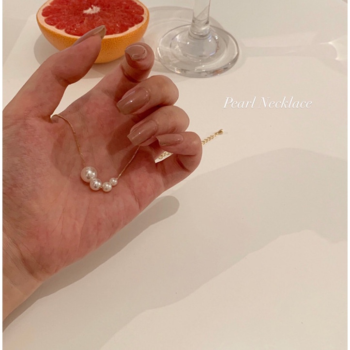 Dây Chuyền Nữ Titan Không Rỉ 4 Trái Châu TT 4122