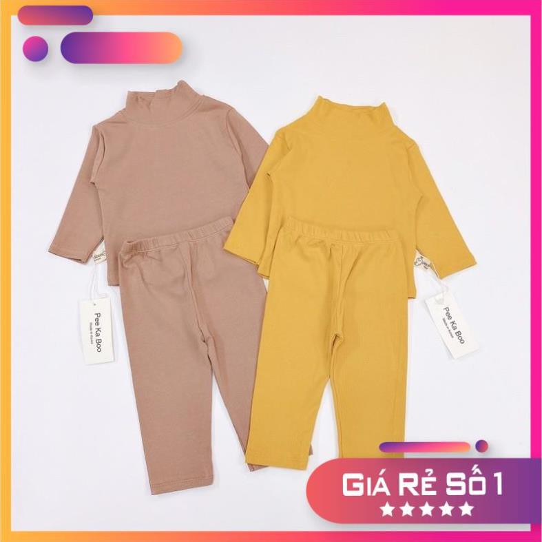 Bộ thun lạnh cổ cao cho bé 1-5 tuổi❤️ Chất cotton đẹp