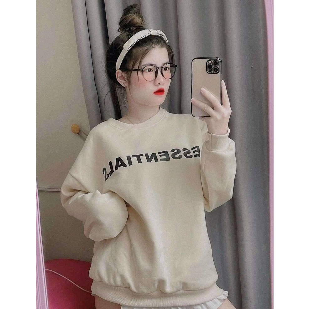 Áo Nỉ Sweater Nữ Form Rộng Vải Nỉ Bông Dày Dặn phong cách Ulzzang KHANH THU SW02 KT | BigBuy360 - bigbuy360.vn