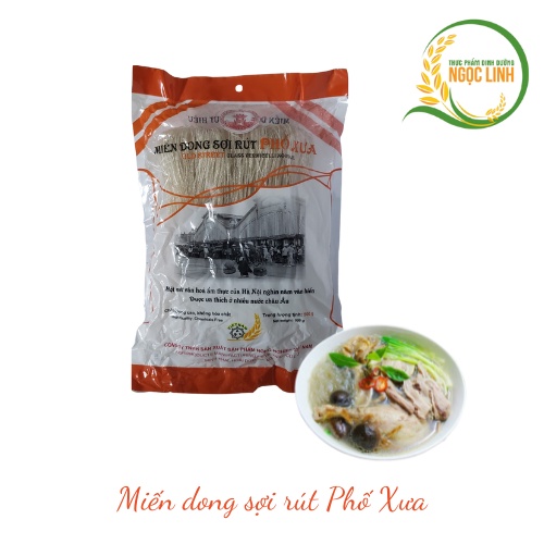 Miến dong sợi rút Phố xưa gói 500gr giòn dai thơm ngon, Thực phẩm dinh dưỡng Ngọc Linh