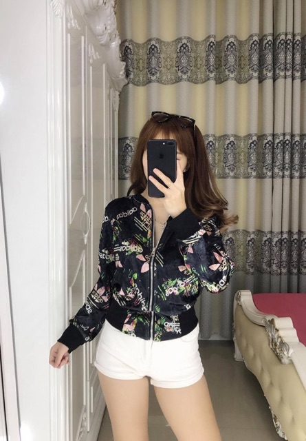 Áo khoác bomber nhung | BigBuy360 - bigbuy360.vn