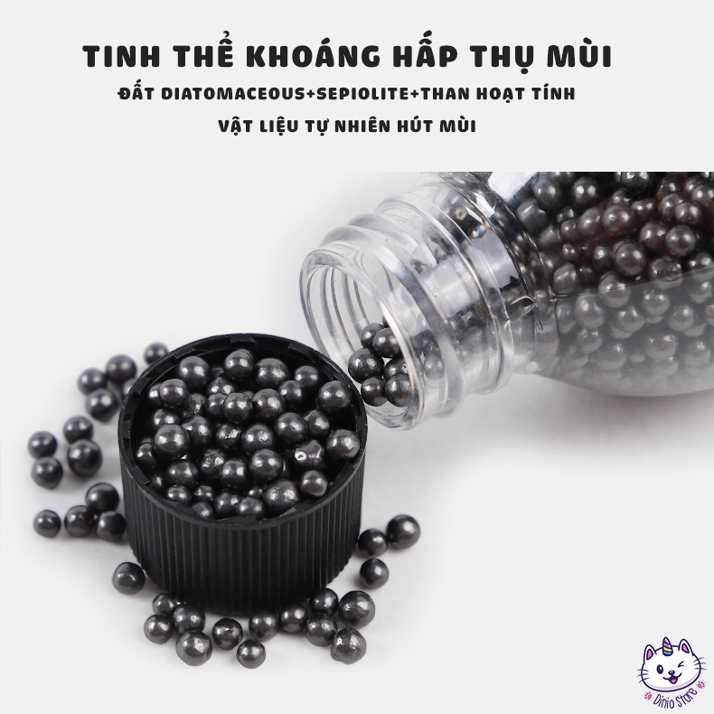 Hạt khử mùi cát mèo Diniopet hạt khử mùi than hoạt tính siêu hút