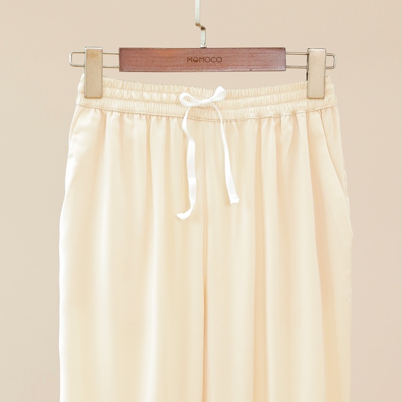 Bộ Pijama mặc nhà lụa ngọc trai cao cấp MOMOJAMA áo cộc quần dài, thanh lịch size từ 40 -70kg, MJ0298 - MJ0325 | BigBuy360 - bigbuy360.vn