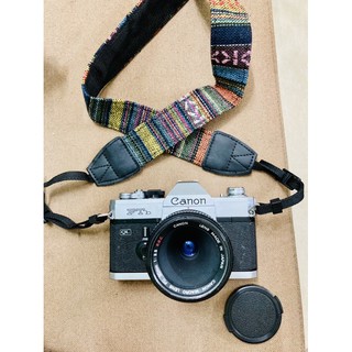 Máy ảnh film Canon FTb + lens Canon macro 50mm f3.5 ngàm FD