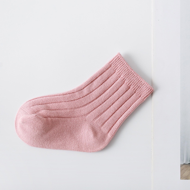 Vớ Cotton Kẻ Sọc Mềm Mại Nhiều Màu Chống Trượt Thoải Mái Thoáng Khí Cho Bé Gái
