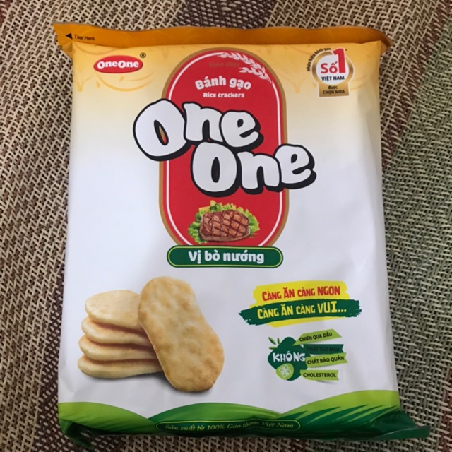 Bánh Gạo Măn Vị Bò Nướng One One 225g