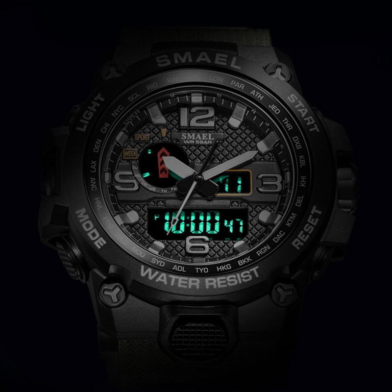 SMAEL 1545 Men's Water-resistant Digital Sport Watch