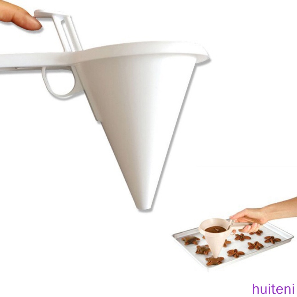 Phễu rót kem/socola cầm tay có thể điều chỉnh trang trí bánh cho nhà bếp