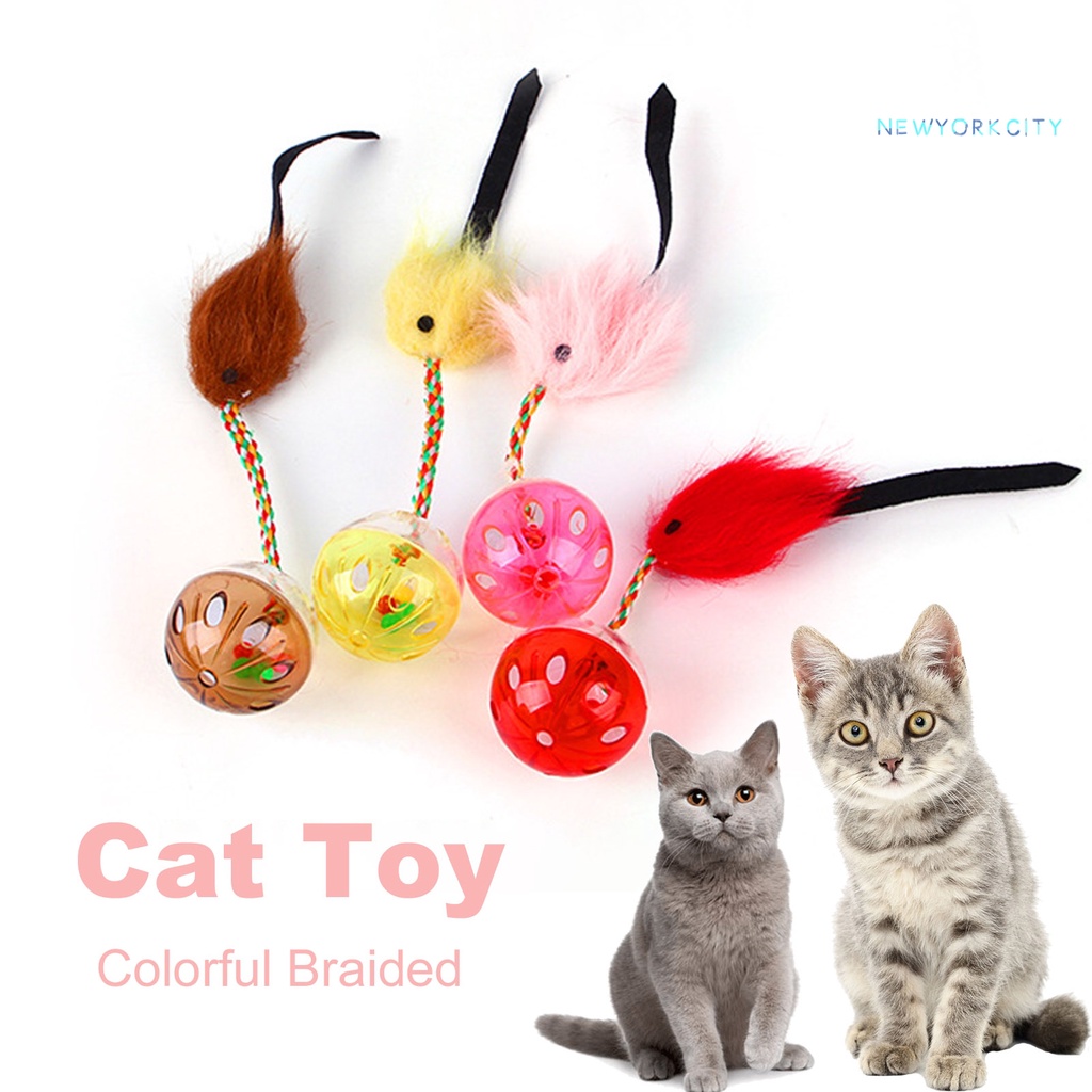 Đồ Chơi Dây Bện Gắn Chuột Giải Tỏa Căng Thẳng Cho Mèo Cưng