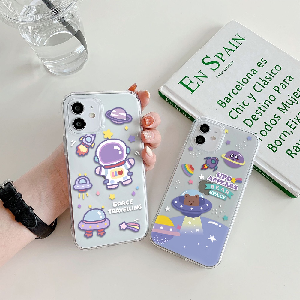 Ốp Điện Thoại Hình Phi Hành Gia Cho Iphone 11 Pro Max 12 Pro Max 13 Pro Max Mini 6 7 8 6 7plus Se 2020 X Xs Xr 5 4