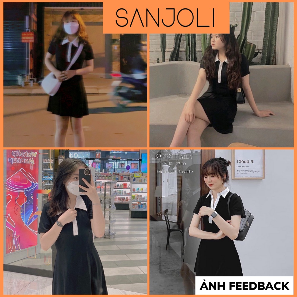 Váy Polo Nữ cổ trắng Đầm Công Sở Trẻ Trung Thun Suông Ôm Body Thiết Kế Cao Cấp Đi Chơi Dự Tiệc Cưới Đẹp hàn quốc TONGKHO