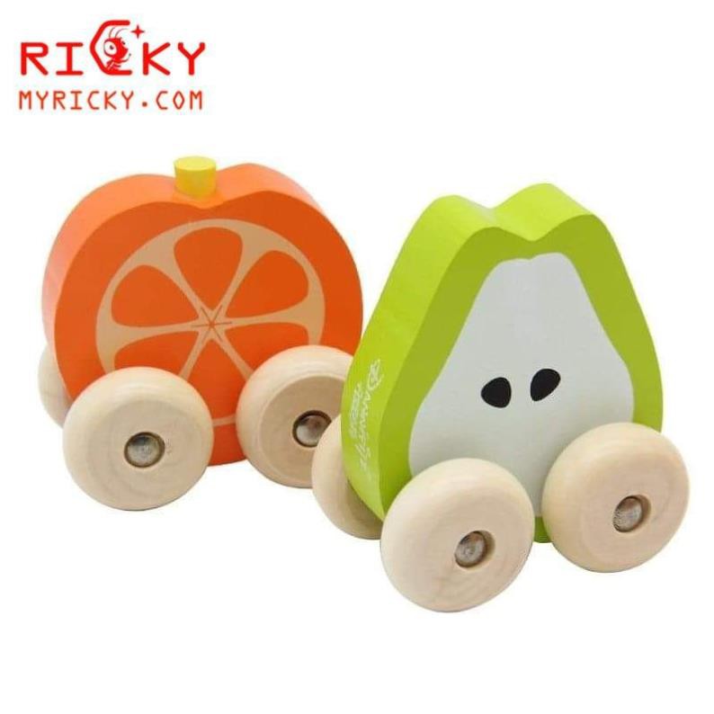 Đồ chơi xe trái cây bằng gỗ cho bé yêu