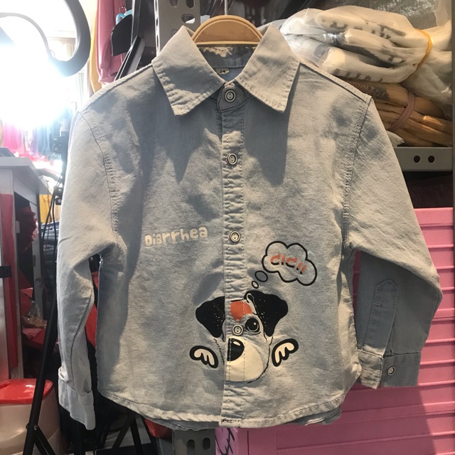 Áo sơ mi bò cho bé trai