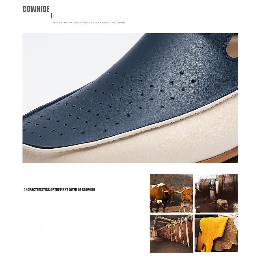 Giày da thoáng khí thể thao cho nam