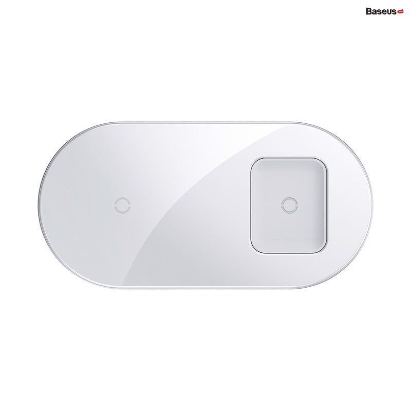 Đế Sạc Không Dây Siêu Nhanh Baseus 2in 1 Công Suất 15W 2 Trong 1 Sạc Nhanh Cho Iphone, Airpood, Samsung, Huawei