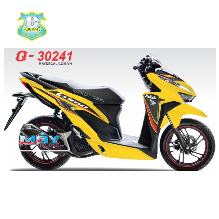 ( Quí khách vui lòng mang ra tiệm cho thợ dán ) Tem vario 150 30241 vàng