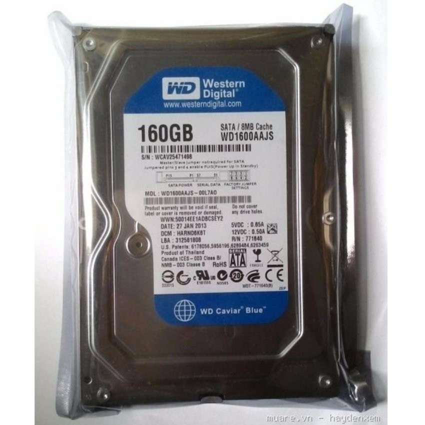 Ổ cứng lưu trữ HDD 160G dùng cho máy bàn-Hàng nhập khẩu