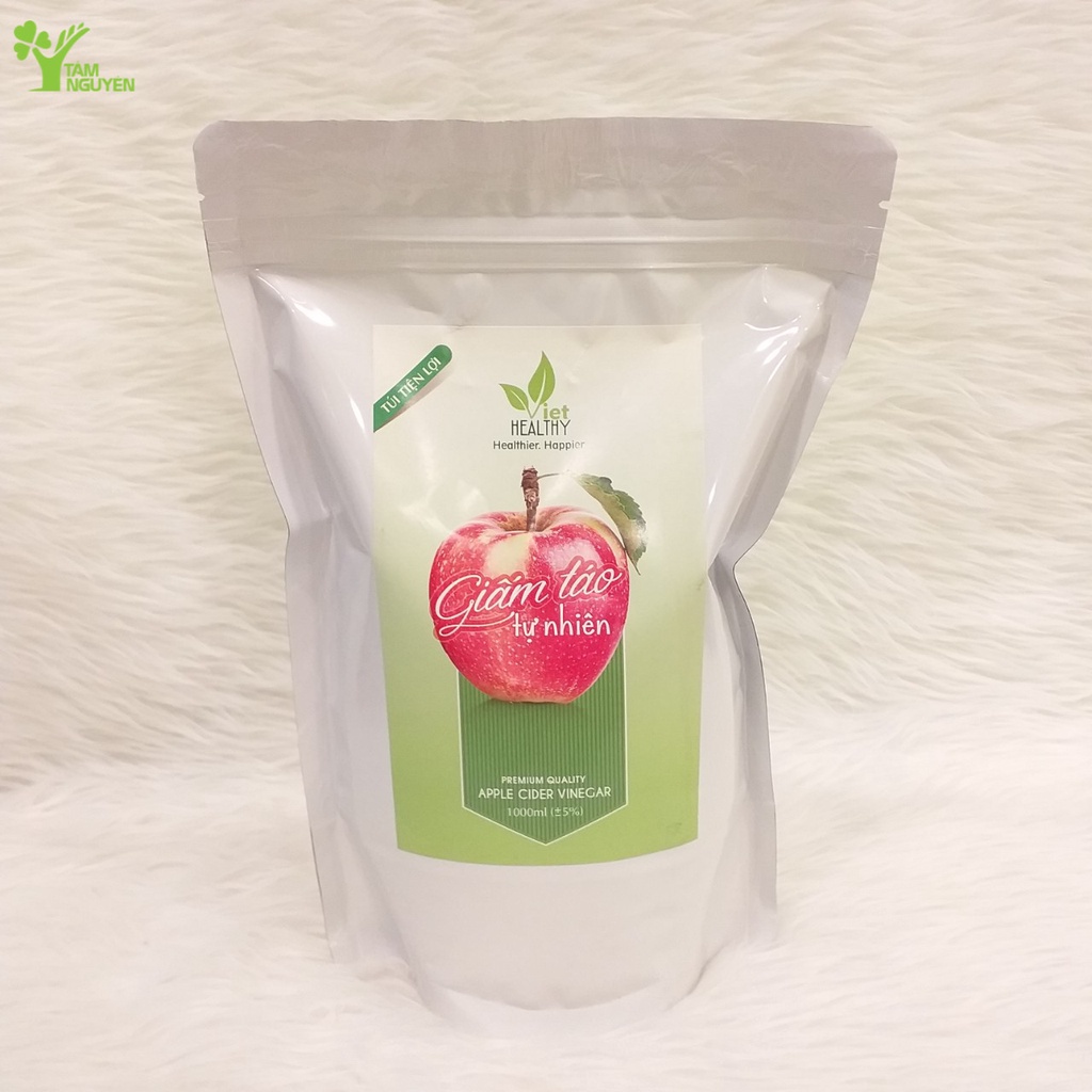 Giấm táo tự nhiên Viethealthy 1 lít túi tiện lợi