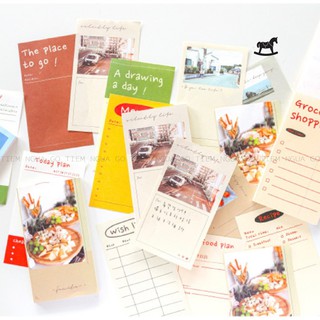 Tập 60 notes Mgcity trang trí tường, decor, planner, bullet journal, scrapbook - Tiệm Ngựa Gỗ