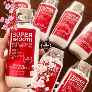 Sữa Dưỡng Thể Bath & Body Works Super Smooth Body Lotion 24hr Moisture (236ml) Japanese Cherry Blossom