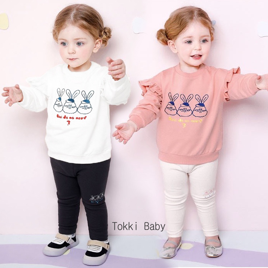 Bộ nỉ da cá hình thỏ cho bé gái BMI024