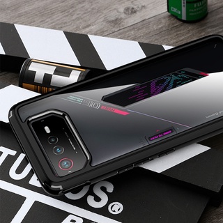 Ốp điện thoại pc cứng viền tpu mềm trong suốt cho asus rog phone 6 pro ultimate rog5 rogphone 5 pro