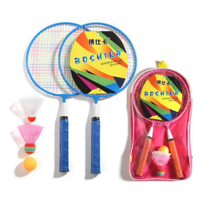 [SALE] Cặp vợt cầu lông kèm 3 quả cầu dễ thương dành cho trẻ em