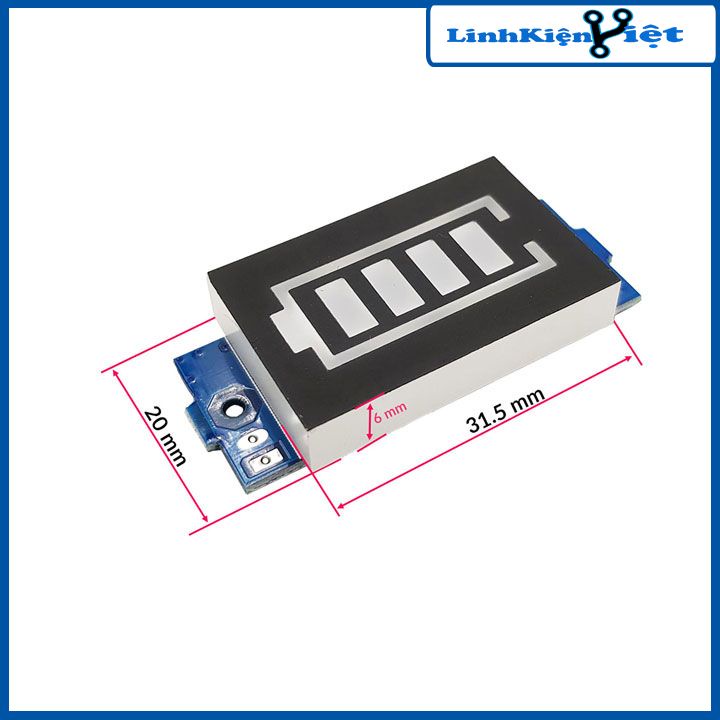 Module, mạch hiển thị dung lượng pin 1S 3.7-4.2V, 3S 12.6V