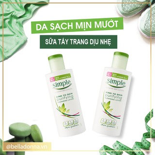 Sữa tẩy trang Simple Kind to Skin Purifying Cleansing Lotion 200ml