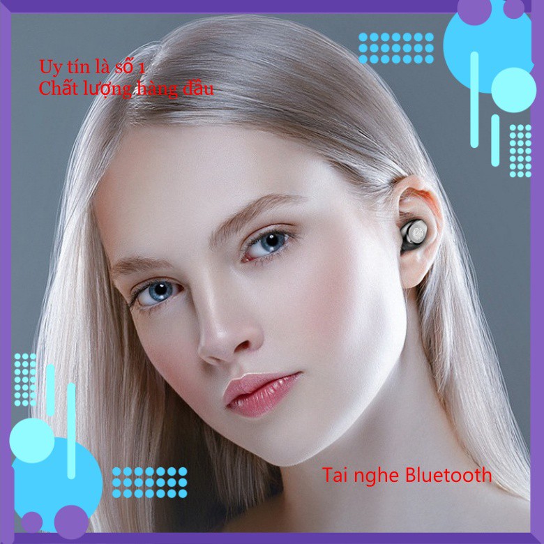 Tai Nghe Bluetooth Không Dây Amoi F9 Nút Cảm Ứng Kiêm Pin Sạc Dự Phòng bobstore01 | BigBuy360 - bigbuy360.vn