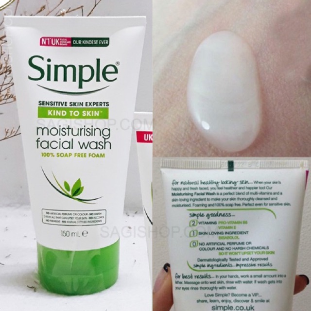 Sữa rửa mặt Simple | BigBuy360 - bigbuy360.vn