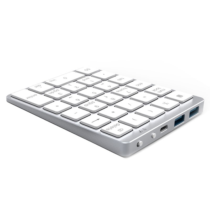 N970 Wireless Bluetooth Numeric Keypad with USB HUB Dual es MoreFunction Keys Mini Numpad for Accounting Tasks Sier