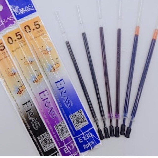 10 ruột bút gel chính hãng 0.5mm Eras E130