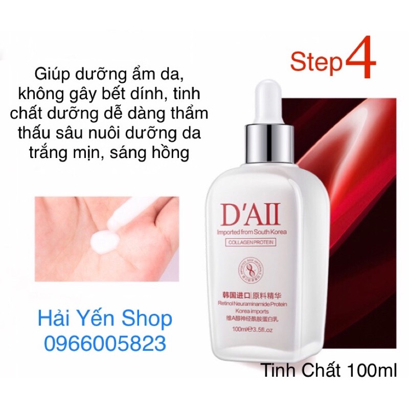 Bộ Dưỡng Trắng Da Chống Lão Hoá D’AII 5 Món Nội Địa Trung Chính Hãng