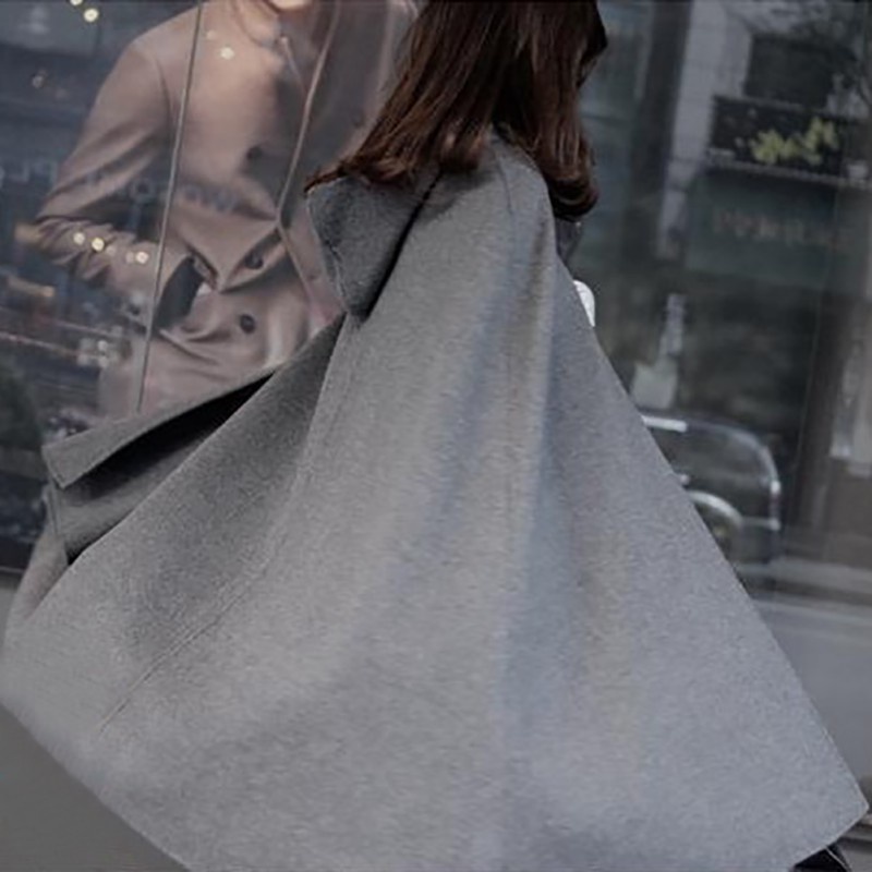 ₪◈Áo choàng len có mũ trùm đầu thiết kế thời trang hàn quốc chuyên dùng cho nữ | BigBuy360 - bigbuy360.vn