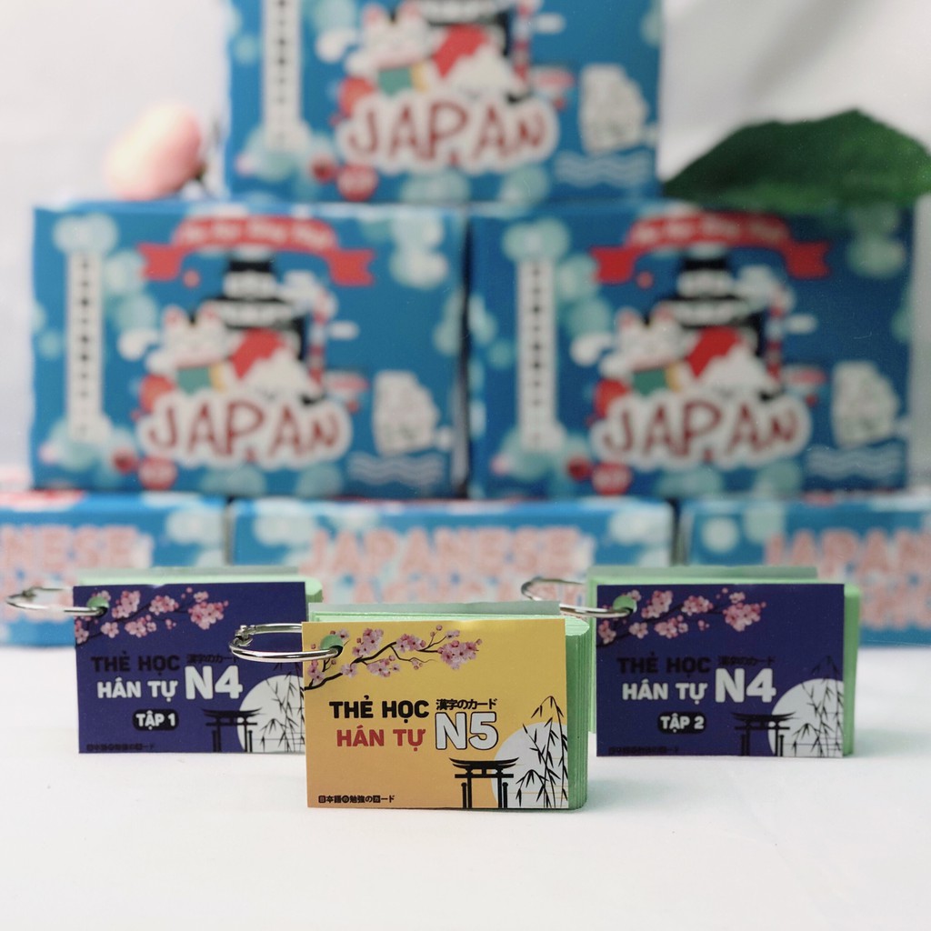 Flashcard Hán tự N5-N4 - thẻ học tiếng Nhật