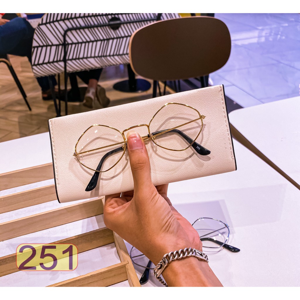 Mắt Kính Thời Trang Hot Trend 203 K251 Nhiều Màu Siêu Đẹp - Hazo