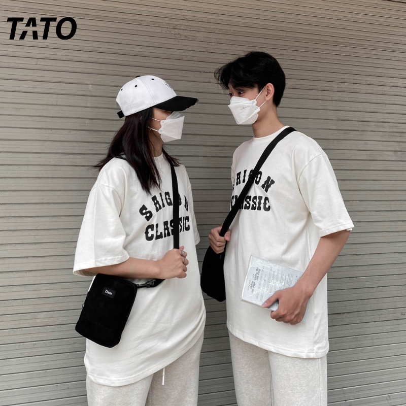 Áo Phông TATO OFFICIAL in chữ SAIGON Classic Typo Tee Form Rộng Tay Lỡ Cotton Thoáng Mát Thời Trang Unisex SG 02