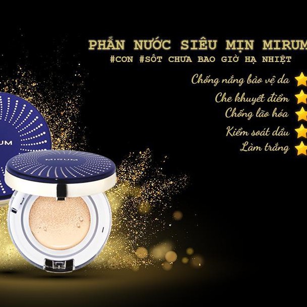 PHẤN NƯỚC SIÊU MỊN- PHẤN NƯỚC MIRUM HÀN QUỐC SIÊU MỊN HỘP GỒM 2 LÕI 12g, AN TOÀN, UY TÍN, CHẤT LƯỢNG, CHÍNH HÃNG | BigBuy360 - bigbuy360.vn