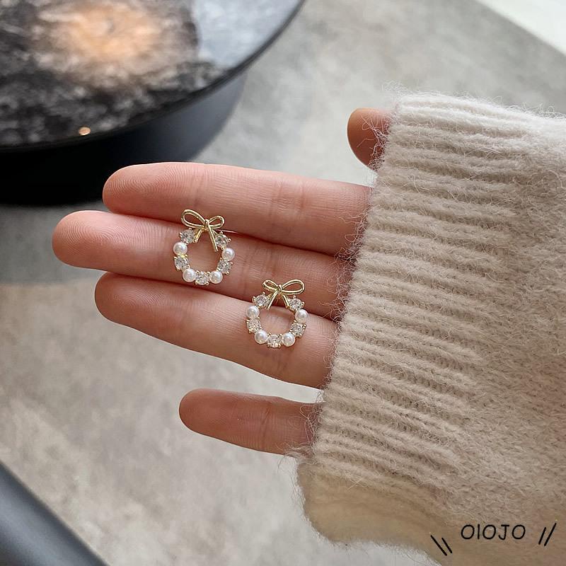(OLOJO.vn) Bông Tai Kim Cương Cho Bé Gái