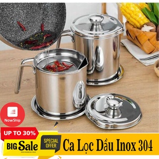 Ca Lọc Dầu Inox 304 Không Thấm Lọc Dầu Cực Trong bình lọc đa năng an toàn