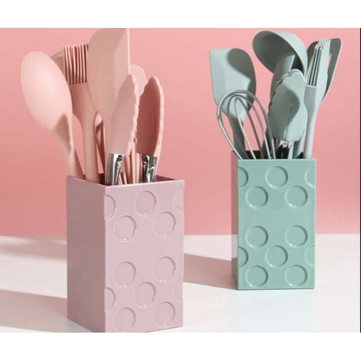 Bộ 8 món dụng cụ nhà bếp Silicon lúa mạch nấu ăn làm bánh tiện dụng an toàn