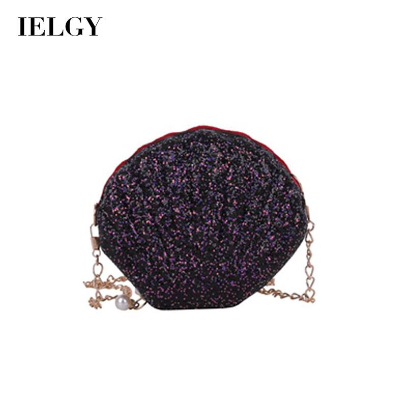 Túi đeo chéo mini IELGY hình vỏ sò thời trang tùy chọn màu sắc dành cho nữ