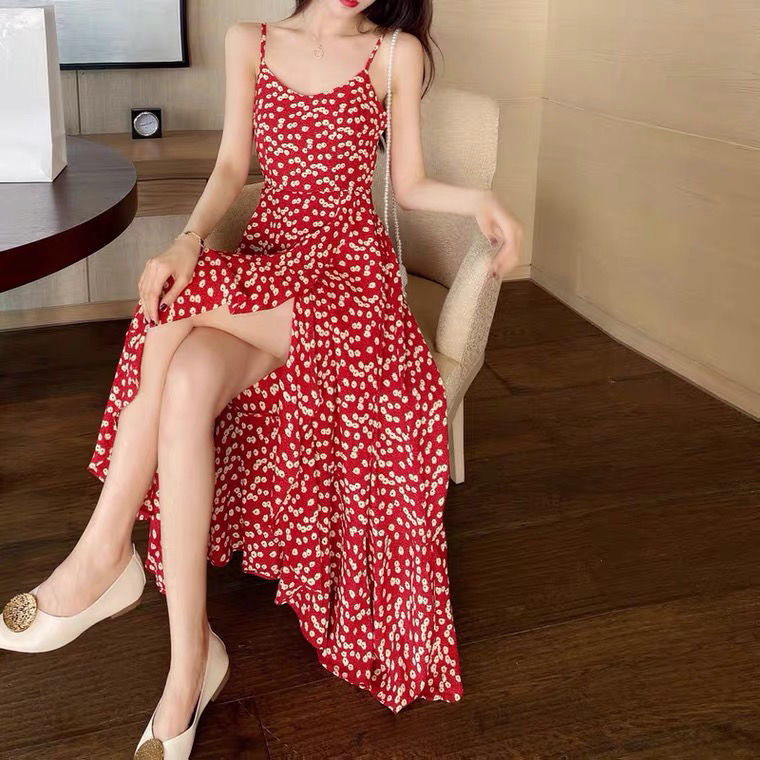 Đầm Nữ Không Tay Họa Tiết Hoa Thời Trang Quyến Rũ | BigBuy360 - bigbuy360.vn