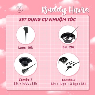 Dụng cụ nhuộm tóc, Lược nhuộm tóc, Bát nhuộm tóc, mũ, áo